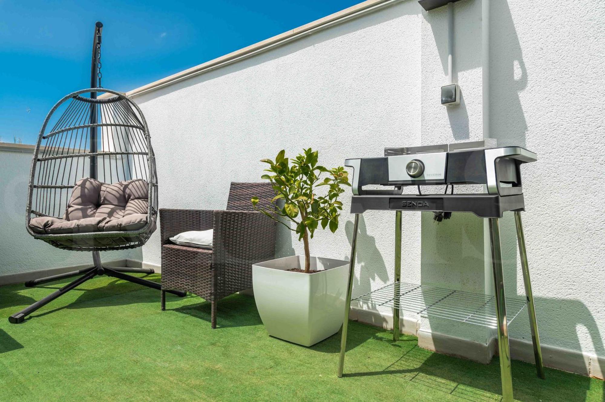 Modern Studio With Private Rooftop Terrace By Rems 말라가 외부 사진